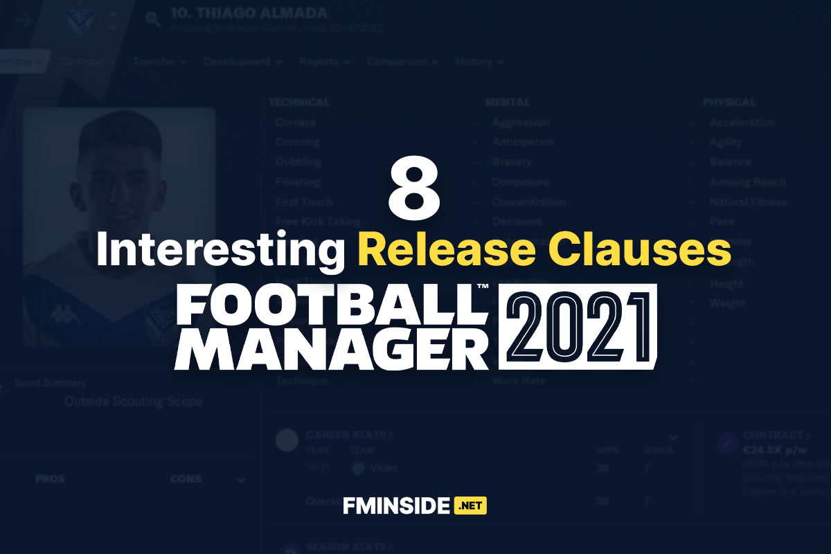 8 Interesting release clauses FMInside Football Manager Community