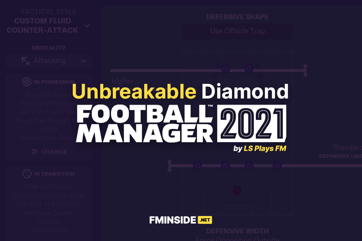 LSPlaysFM's Unbreakable Diamond Tactic – Going Unbeaten In FM21 - FMInside Football  Manager Community