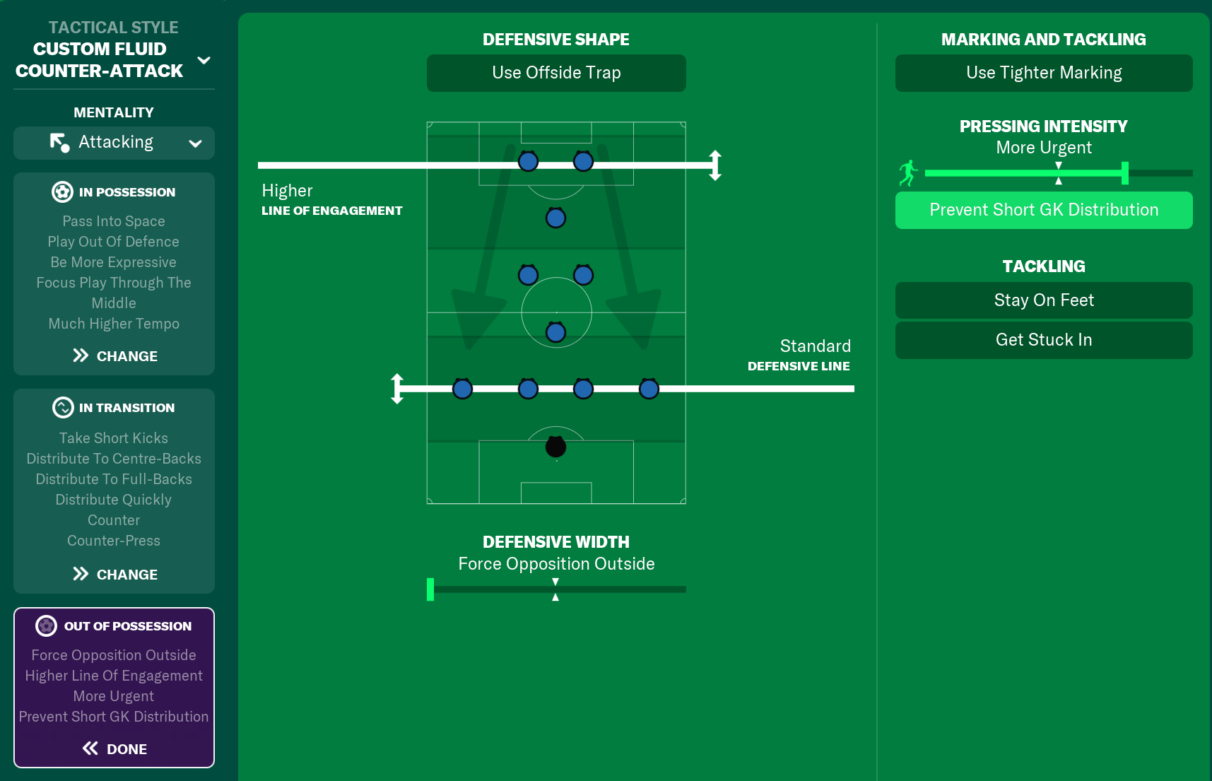 87% Win Rate, Broken 5-4-1 Counter Attacking FM22 TACTIC