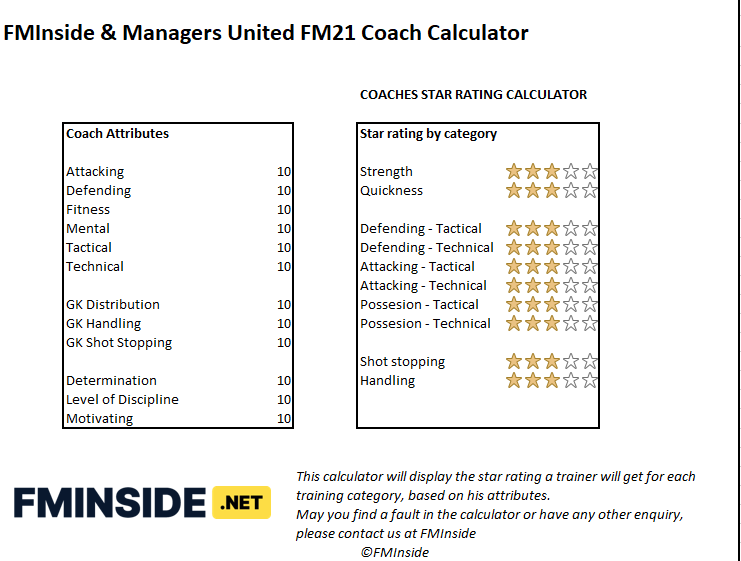 coach calculator