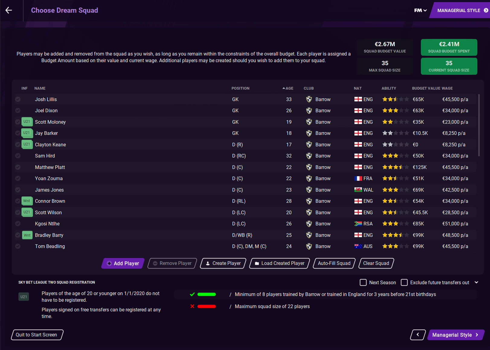 FM23 Fantasy Draft, Multiplayer Event