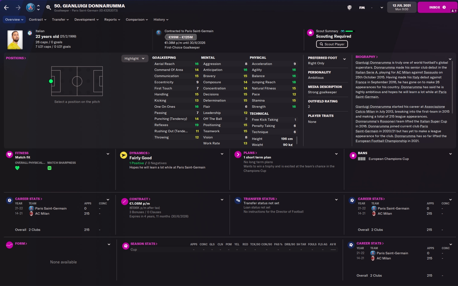 FM21] Free Database (All Players no contract / Free Agent)