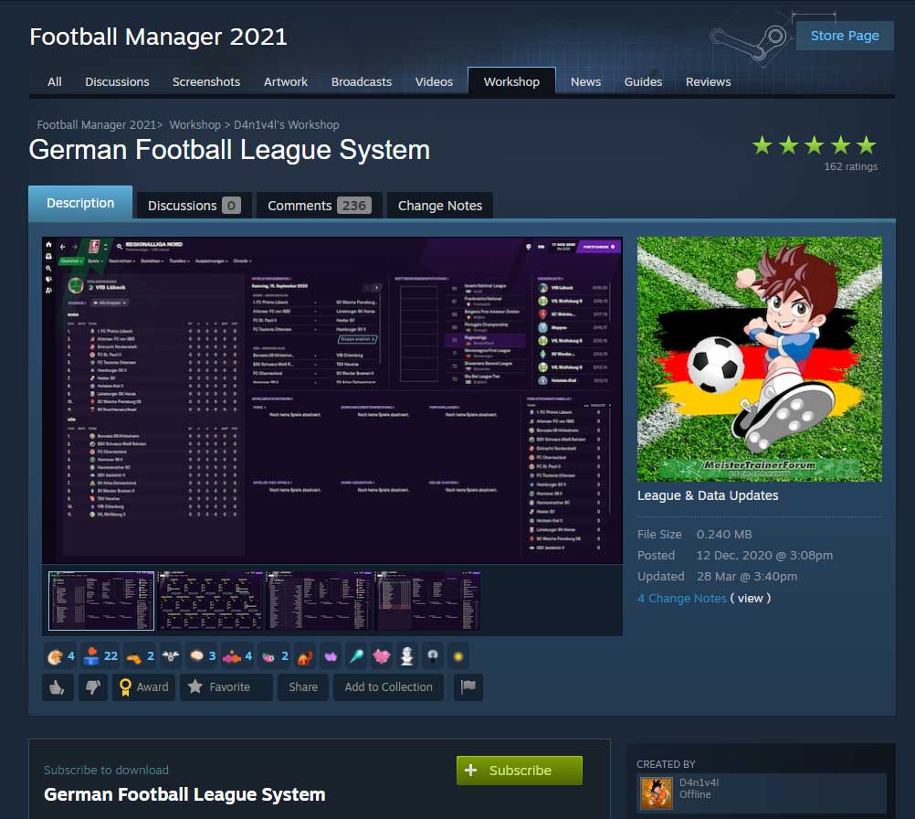Which Leagues are playable and how can I add them to my Football