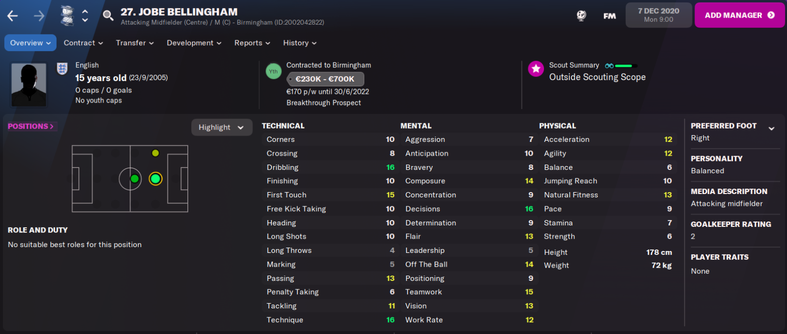 An XI of the best wonderkids to sign on Football Manager 2024: Yamal,  Bellingham