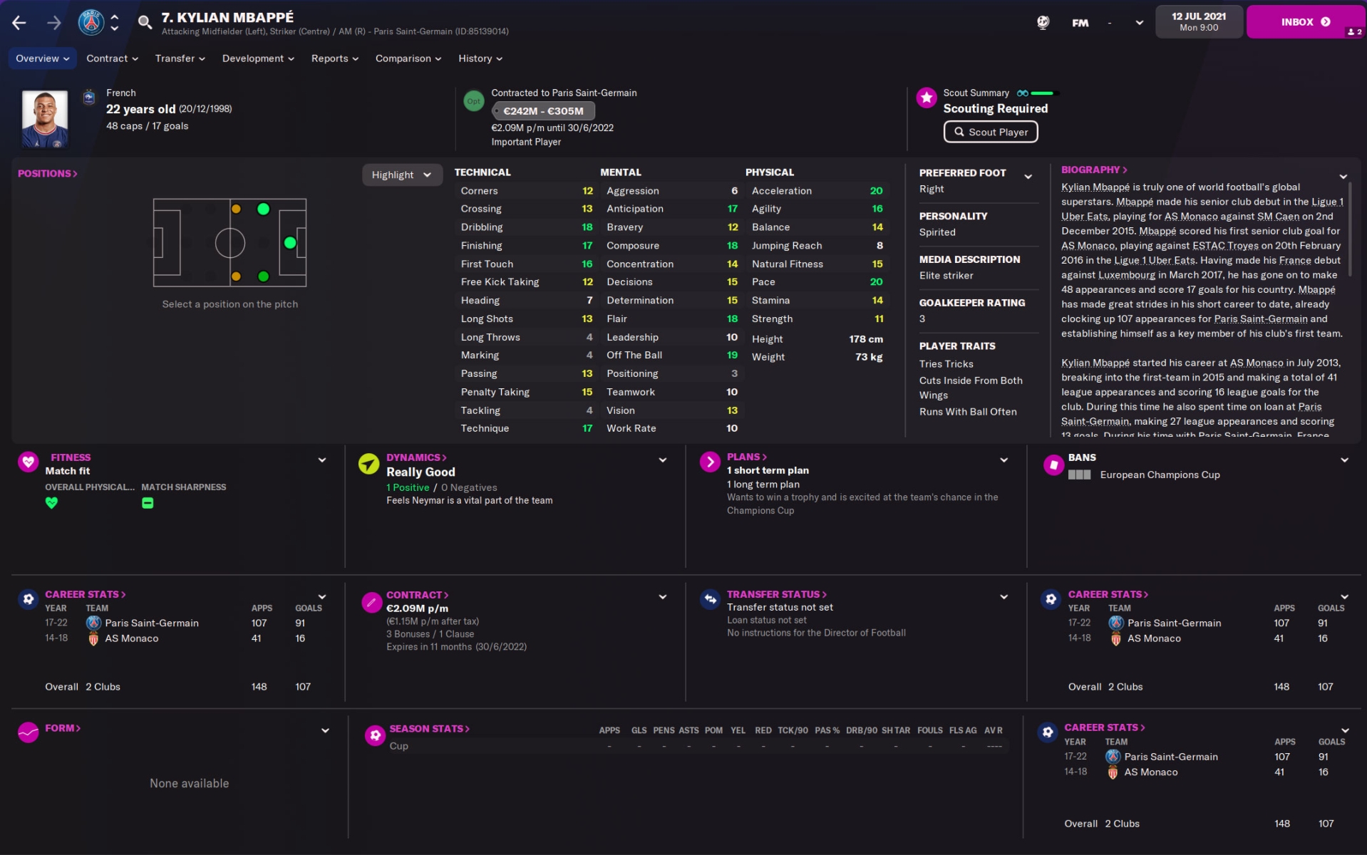 Player attributes in Football Manager FMInside Football Manager Community
