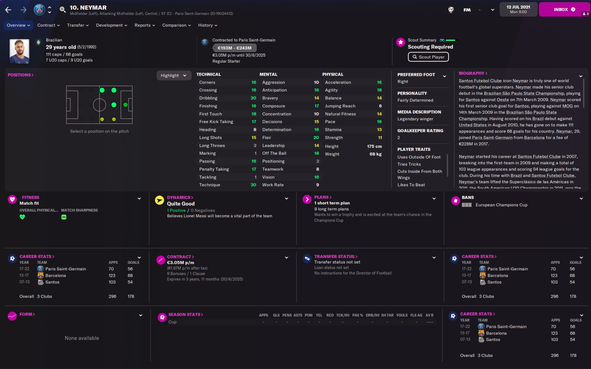 Football Manager Player Attributes & Hidden Attributes Explained •