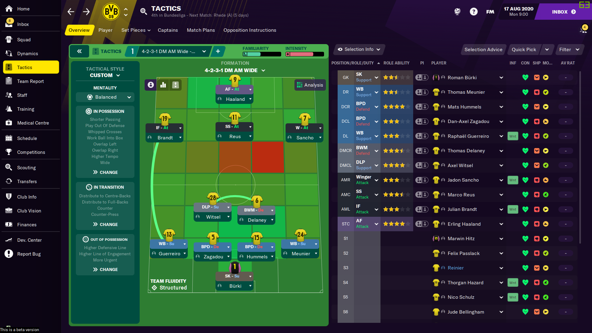 Football Manager 2024 Tactics 442 Aline Sashenka