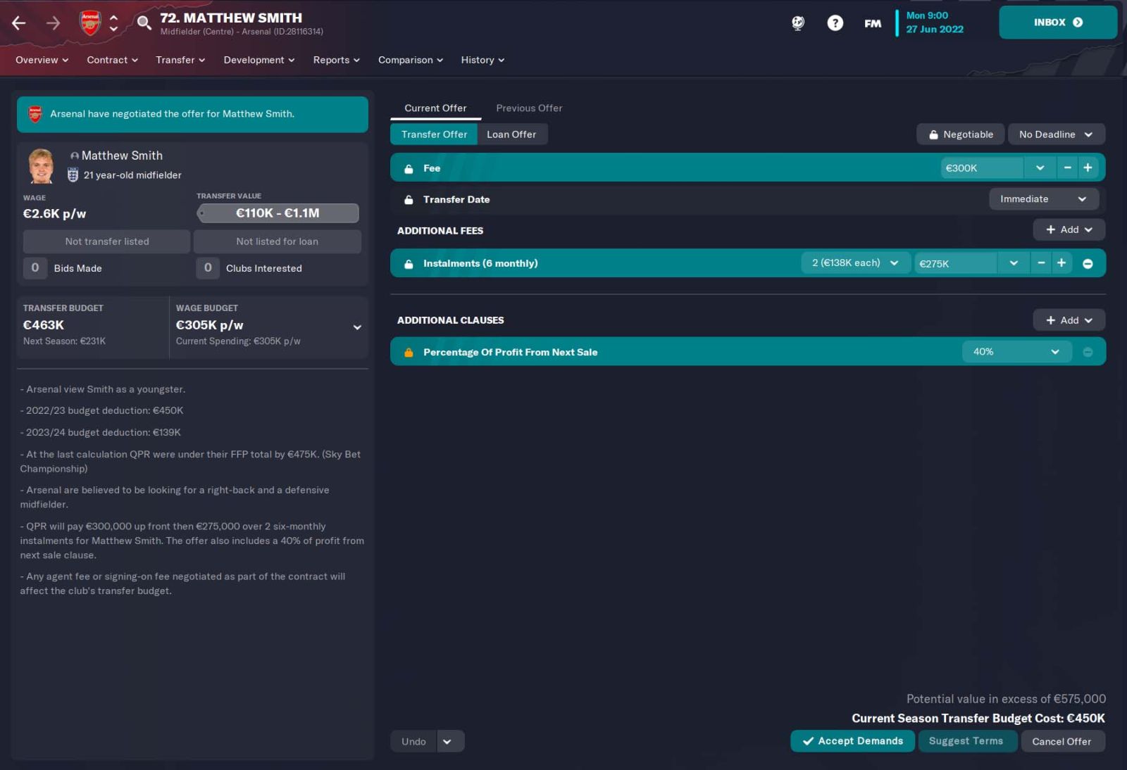 National League team want to hire Football Manager player as full